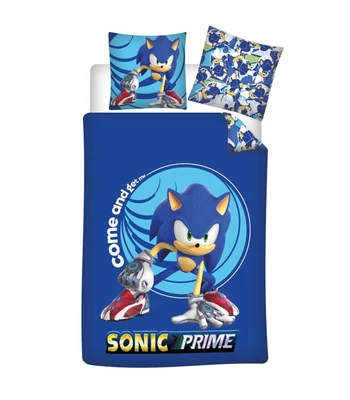 Sonic a sündisznó Prime ágyneműhuzat 140x200cm, 63x63 cm microfibre