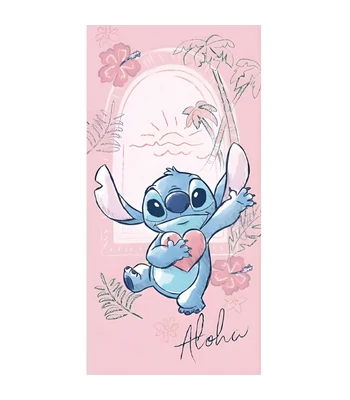 Disney Lilo és Stitch, A csillagkutya Heart fürdőlepedő, strand törölköző 70x140cm (Fast Dry)