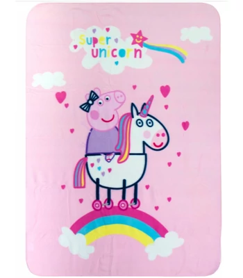 Peppa malac Unicorn polár takaró 100x140cm