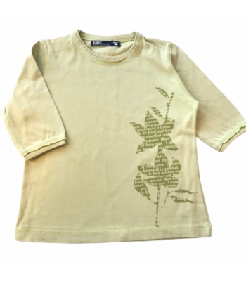 Halványzöld kislány póló (116-128)