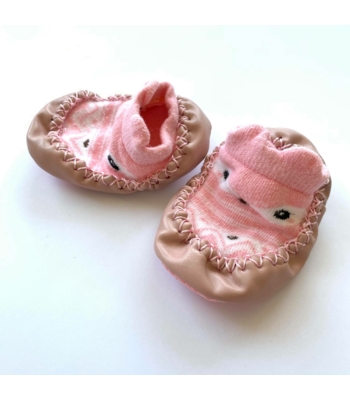 Rózsaszín kislány zoknicipő (56-68)