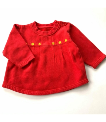 Piros kislány pulóver (74)