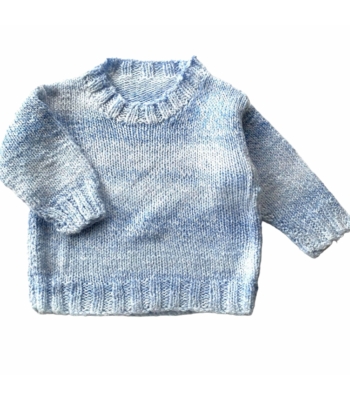 Kék kisfiú pulóver (80)