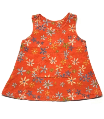Virágos kislány ruha (92-98)