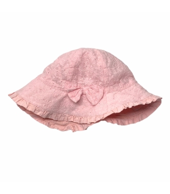 Rózsaszín kislány nyári sapka (86-92)