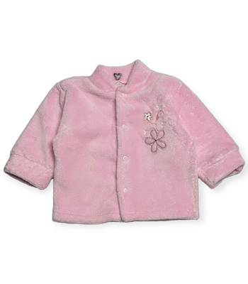 Rózsaszín kislány pulóver (62-68)