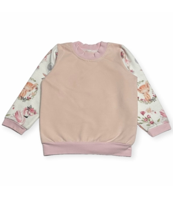 Rózsaszín kislány pulóver (74)