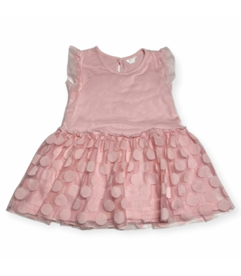 Rózsaszín kislány alkalmi ruha (80)