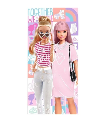 Barbie Together fürdőlepedő, strand törölköző 70x140cm