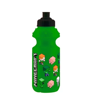 Minecraft Green műanyag kulacs, sportpalack 350 ml