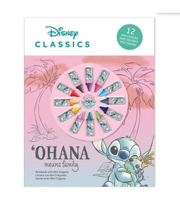 Disney Lilo és Stitch, A csillagkutya Cheeky füzet + mini zsírkréta szett