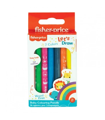 Fisher-Price Let's Draw baba szí­nes ceruza 7 db-os