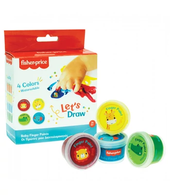 Fisher-Price Let's Draw baba ujjfesték 6 db-os