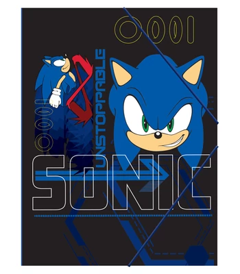 Sonic a sündisznó Go Fast A/4 gumis mappa