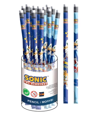 Sonic a sündisznó Rush HB grafit ceruza radír véggel