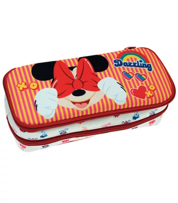 Disney Minnie Wink 2 rekeszes tolltartó 26 cm