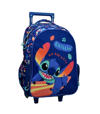 Disney Lilo és Stitch, A csillagkutya Chillin' gurulós iskolatáska, táska 46 cm