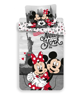 Disney Mickey, Minnie New York ágyneműhuzat 140x200cm, 60x80 cm