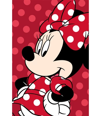 Disney Minnie Red mikroflanel takaró 100x150cm