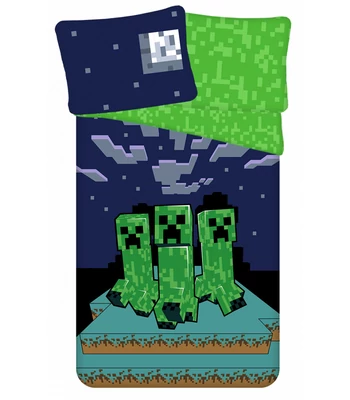 Minecraft Sssleep Tight ágyneműhuzat 140x200cm, 70x90 cm