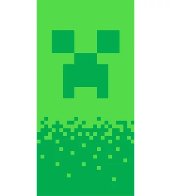 Minecraft fürdőlepedő, strand törölköző Digital Creeper 70*140cm