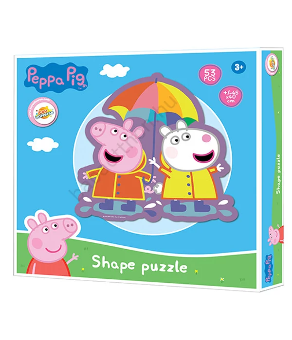 Peppa malac Rain forma puzzle 53 db-os