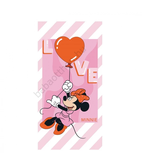 Disney Minnie Love fürdőlepedő, strand törölköző 70x140cm