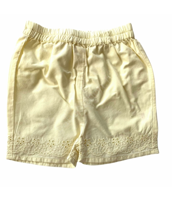 Sárga kislány rövidnadrág (80-86)