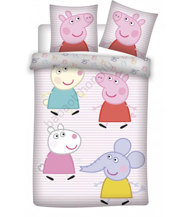 Peppa malac Little Friends gyerek ágyneműhuzat 100x135cm, 40x60 cm