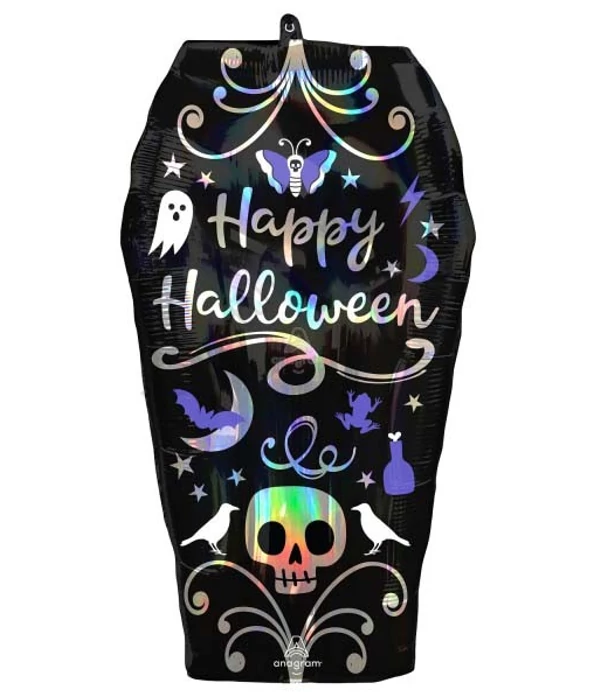 Halloween Coffin, Koporsó fólia lufi 68 cm