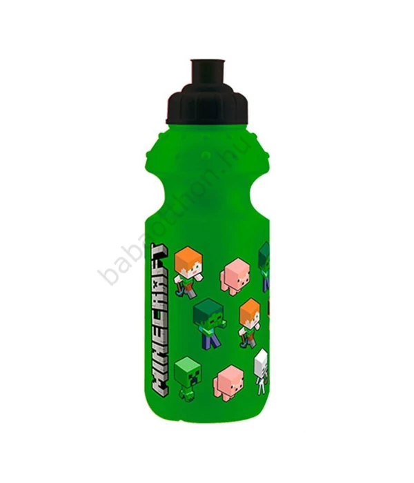 Minecraft Green műanyag kulacs, sportpalack 350 ml