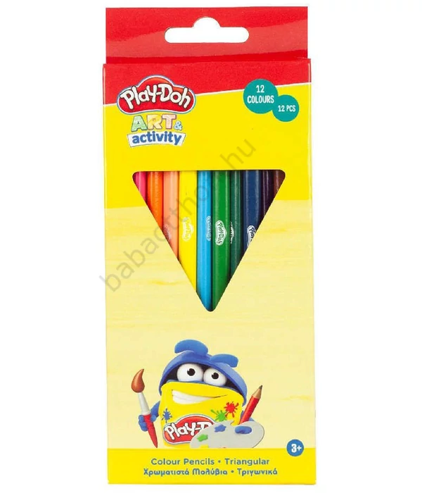 Play-Doh Art háromszögletű szí­nes ceruza 12 db-os