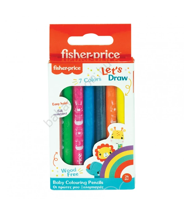 Fisher-Price Let's Draw baba szí­nes ceruza 7 db-os