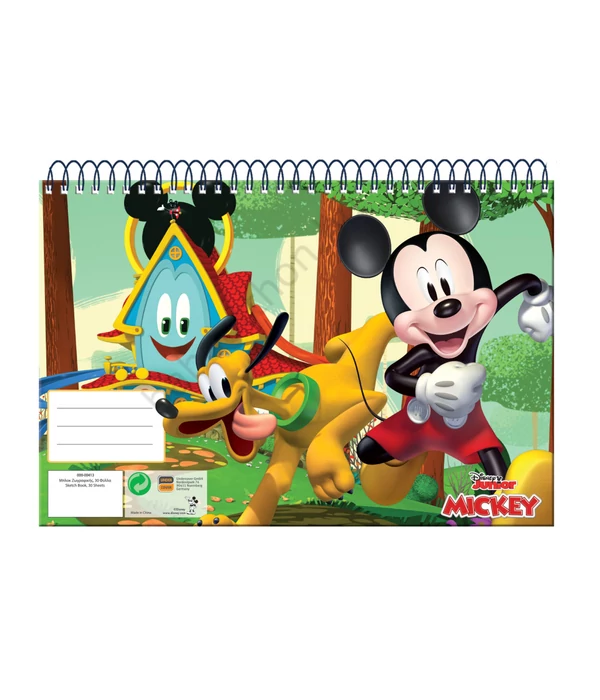 Disney Mickey Fun Times A/4 spirál vázlatfüzet, 30 lapos