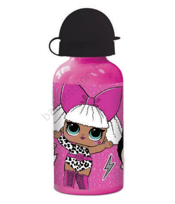 LOL Surprise Pink alumí­nium kulacs 400 ml