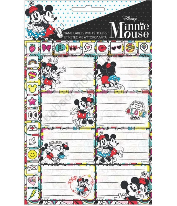 Disney Minnie Draft füzetcí­mke matricával 16 db-os