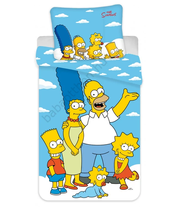 A Simpson család Clouds ágyneműhuzat 140x200cm, 70x90 cm