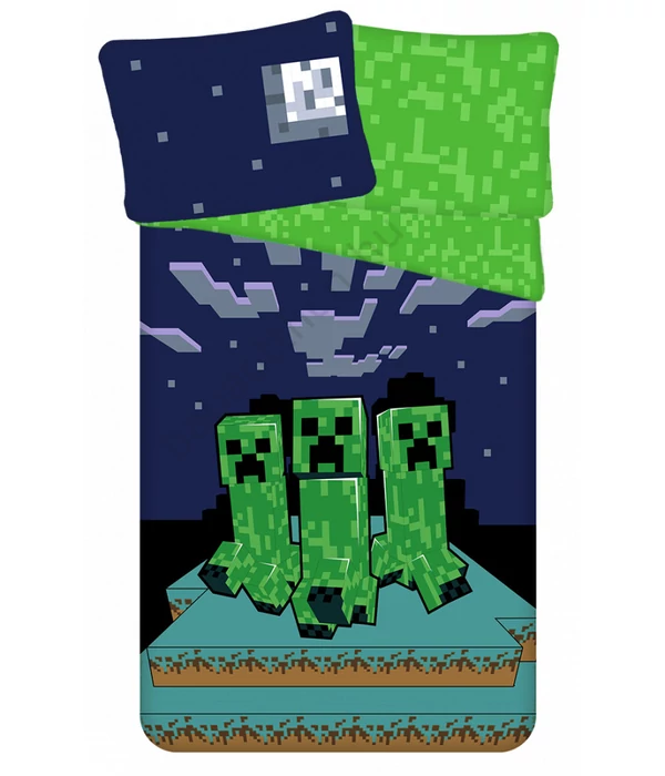 Minecraft Sssleep Tight ágyneműhuzat 140x200cm, 70x90 cm